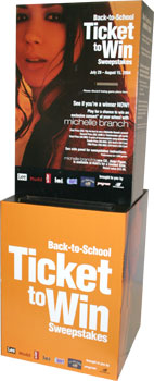 Corrugated Displays Kohl's Promotion