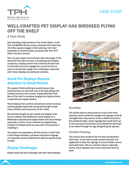 Pet Display Case Study