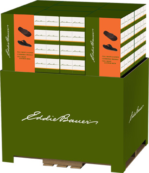 Footwear Pallet Display Eddie Bauer