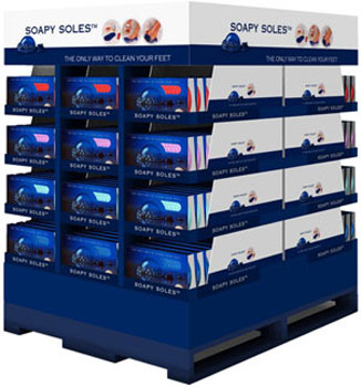 Pallet Display Soapy Soles