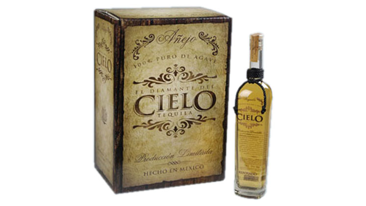 Cielo Tequila Box with 4-Color, Full Mount Litho Label and Bleached Interior Liner
