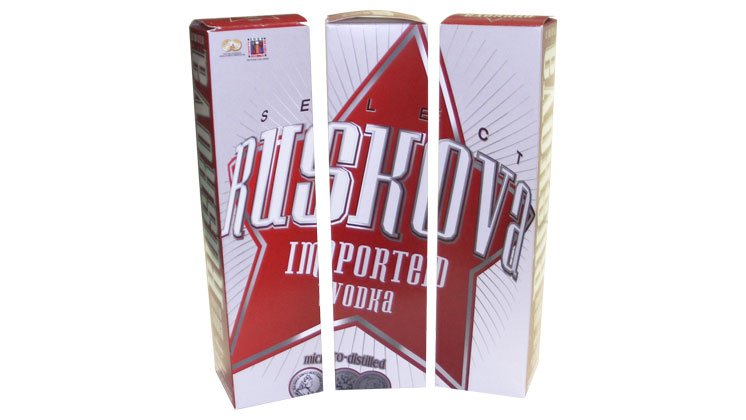 Liquor Packaging: Ruskova Vodka Boxes
