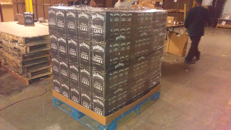 Costco Pallet Display for Whiskey Cakes