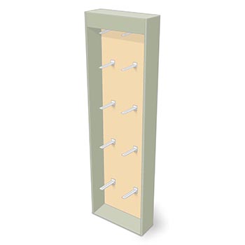 Walmart Display: 24 Inch Power Wing (10 Hooks)