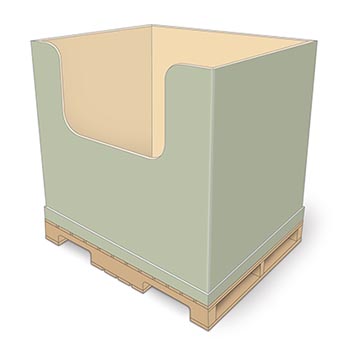 Walmart Floor Display: Single Cell, Full Pallet Dump Bin