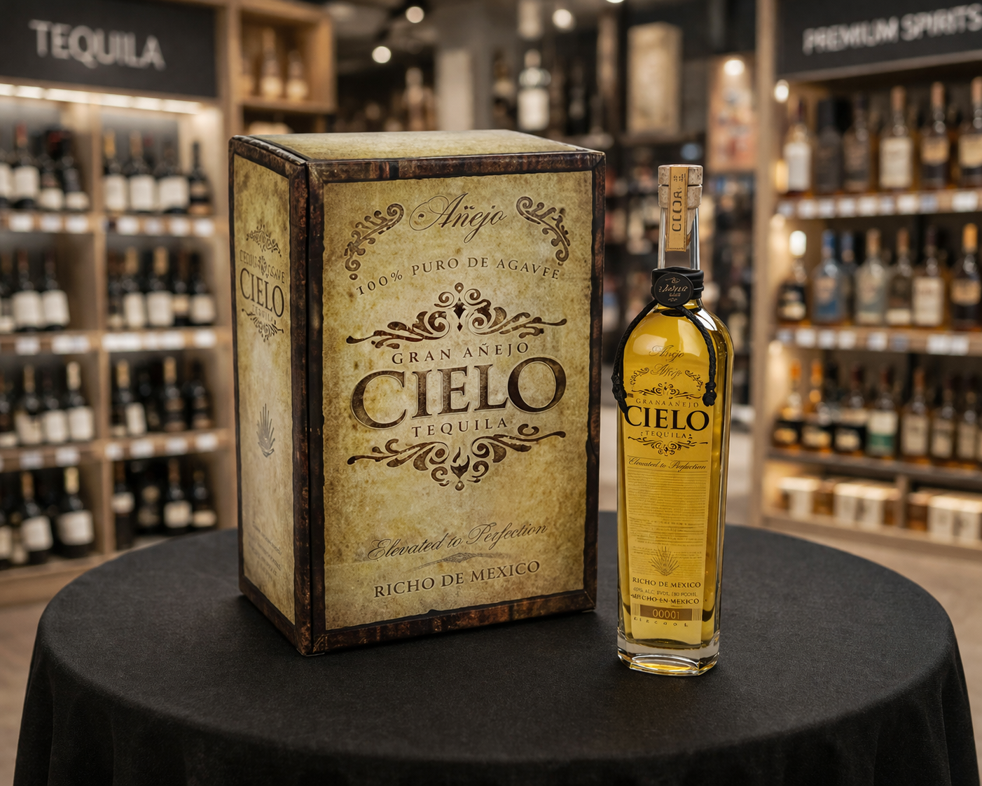 Retail Liquor Packaging: Cielo Tequila Retail Liquor Packaging: Cielo Tequila