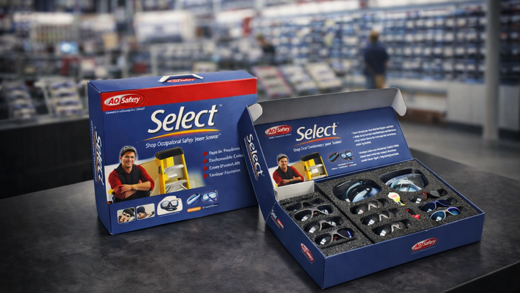 Eyewear Packaging: AOSafety Protective Glasses Eyewear Packaging: AOSafety Protective Glasses